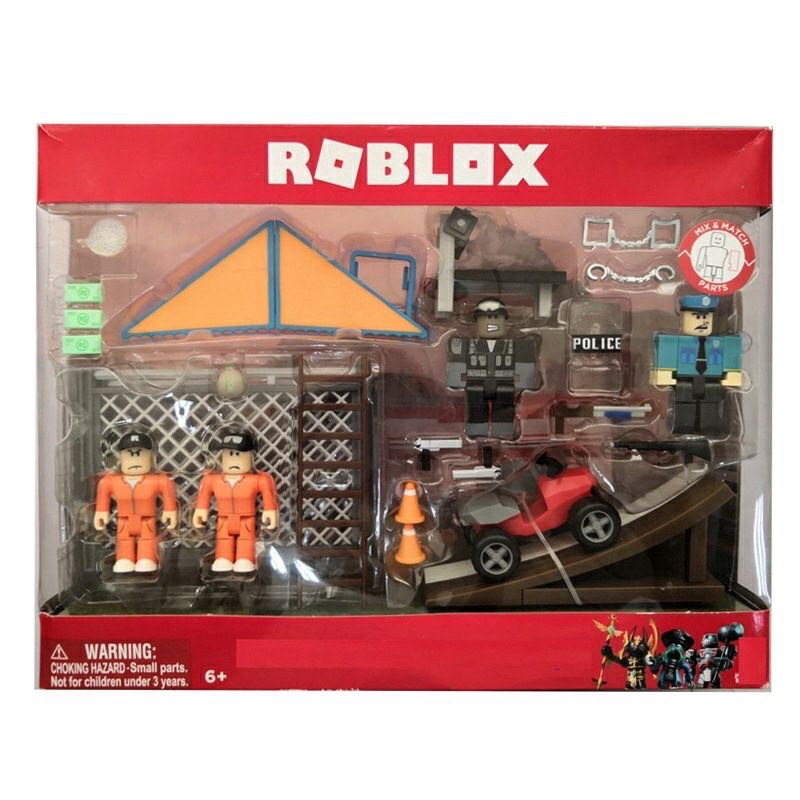 BIG SET ROBLOX TOY PRISON JAILBREAK GREAT ESCAPE With 4 Characters