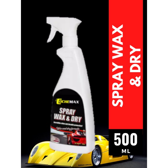 Quick Detailer Spray Wax & Dry 500 mL Rain Repellant Carnauba Car Auto Polish Shine Exterior