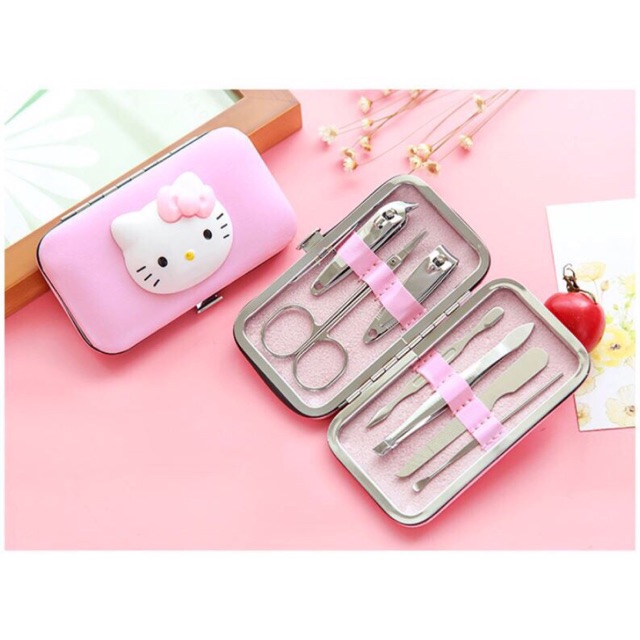 Hello kitty Portable Nail Clippers Manicure Set Shopee Philippines