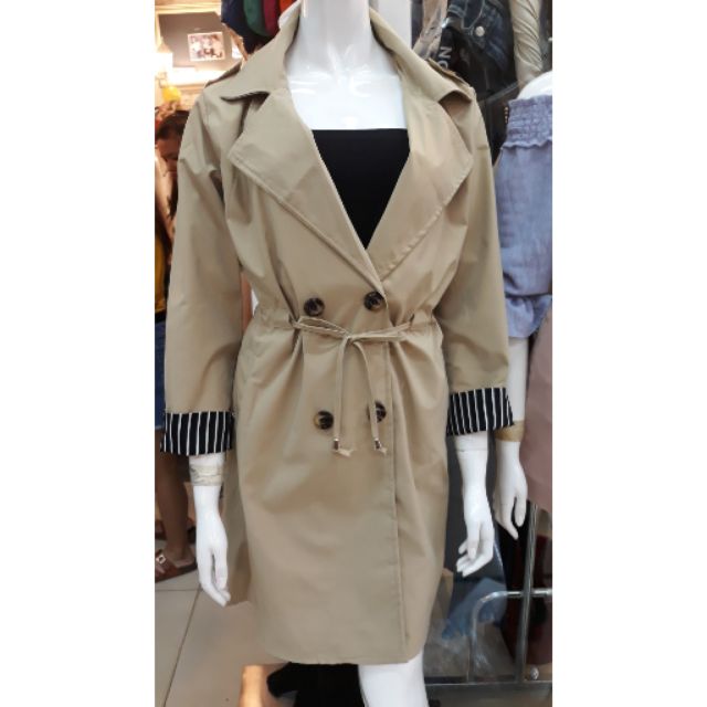 Korean Trench Coat b Shopee Philippines