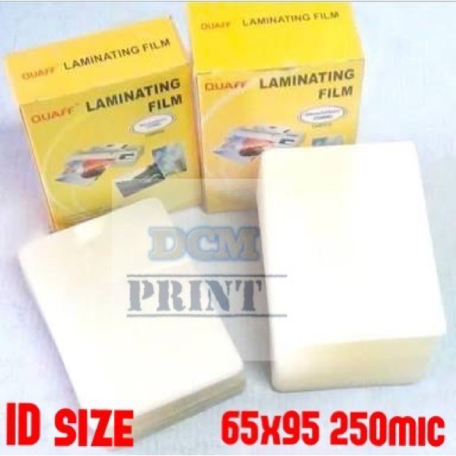 Quaff Laminating film ID size 65x95 250mic Shopee Philippines
