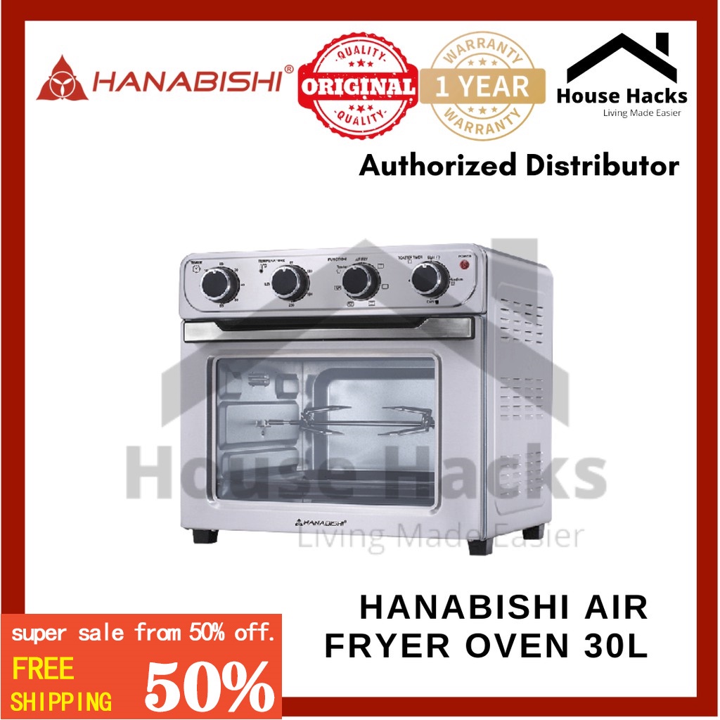 Hanabishi Air Fryer Oven 30L HAFEO 30SS HAFEO30SS (House Hacks