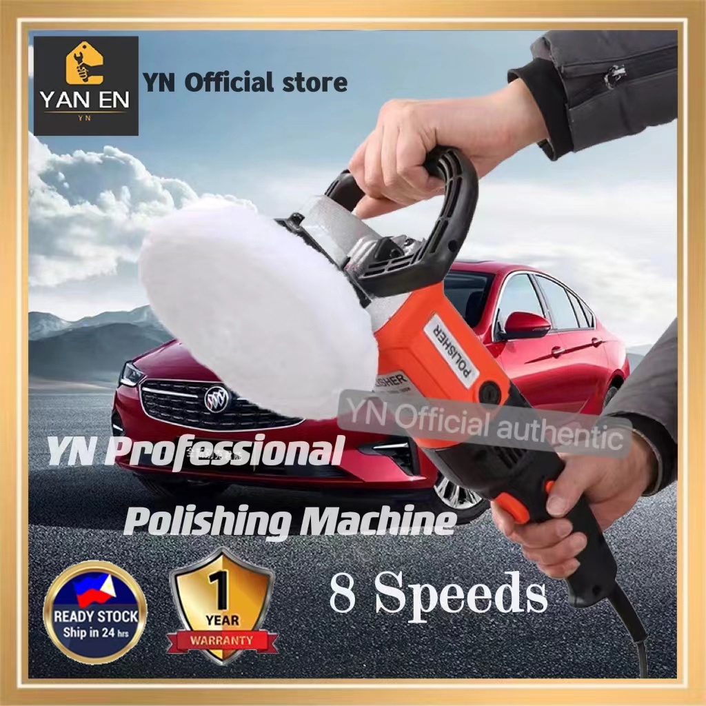 YN Polisher 1400W Electric Car Machine Polishing and Buffing Waxing