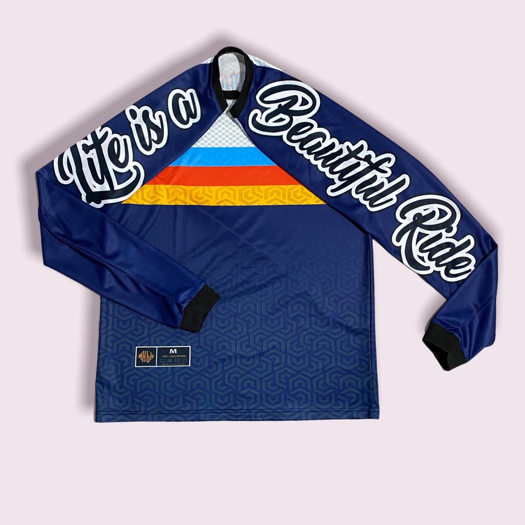 MHLK Motorcycle Long Sleeves Drifit Jersey LIFE IS A BEAUTIFUL RIDE