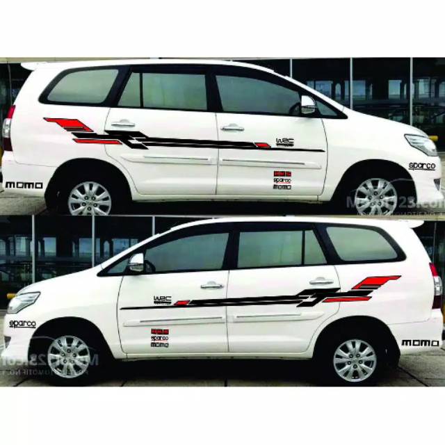 Cutting Sticker Toyota Innova Car Body List Sticker Toyota Innova