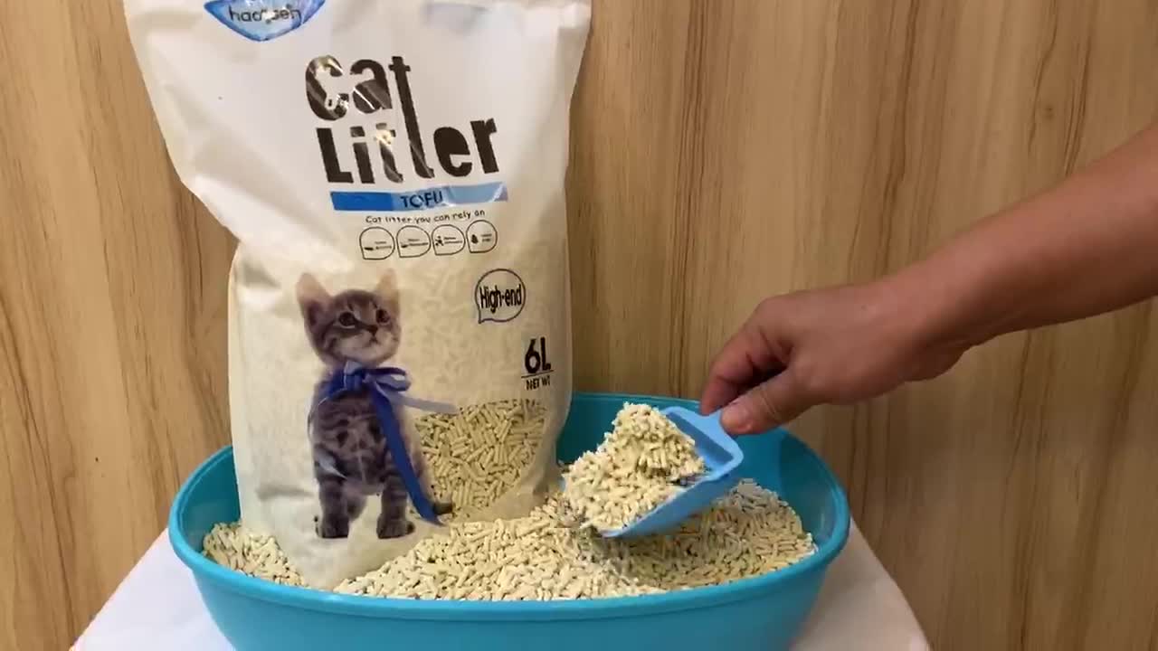Tofu Cat Litter 6L in Resealable Bag Flushable Cat Litter 6L Shopee
