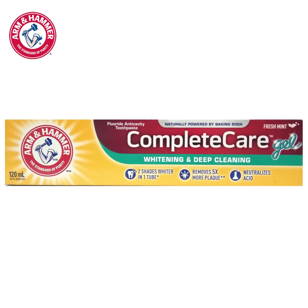 Arm and Hammer Complete Care Gel Whitening & Deep Cleaning Toothpaste