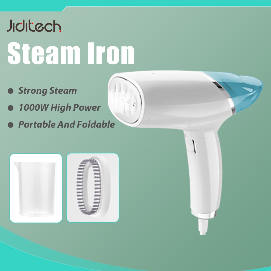 Jiditech 1000W Steam Iron Garment Steamer Travel Steam Iron Home Steam