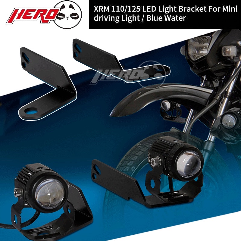 XRM 110/125 LED Light Bracket For Mini Driving Light / Blue Water LED