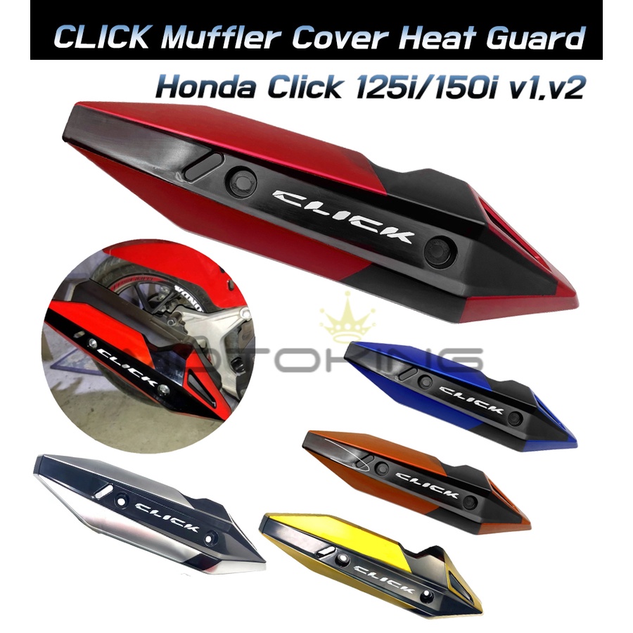 Honda Click V2/V3 150i/125i Heat Guard/ Muffler protector/ Double Color