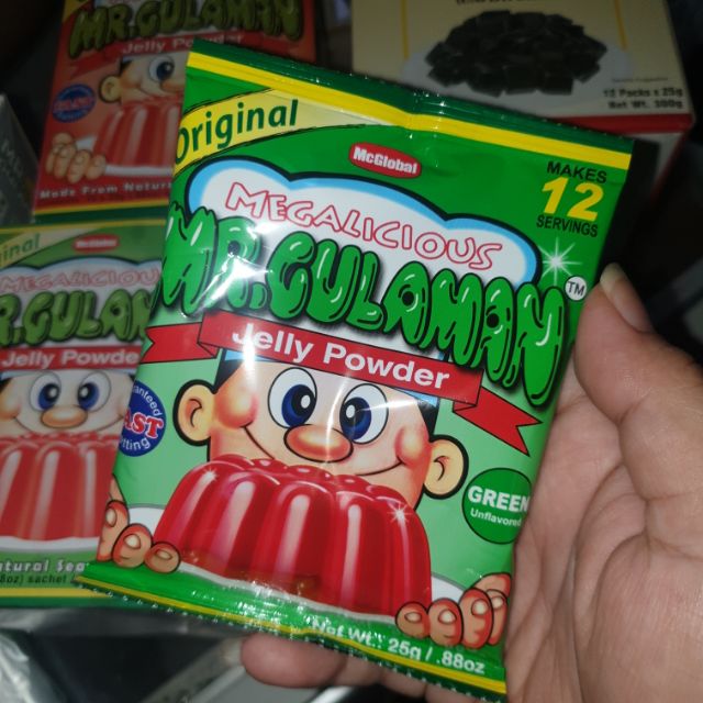 MR. GULAMAN Jelly Powder (GREEN) 1sachet Shopee Philippines