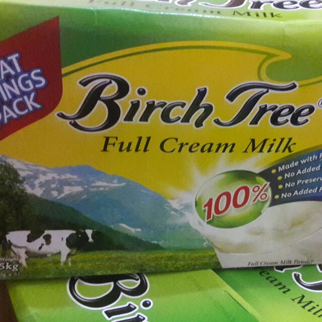 BIRCH TREE FULL CREAM Milk 2.5 kg (1 box per checkout) Shopee Philippines