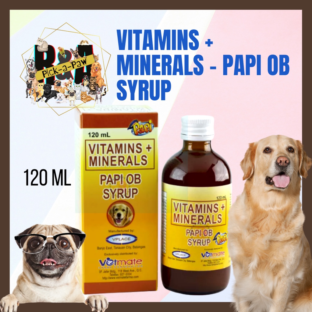 PAPI OB Vitamins and Minerals for Pets 120 mL (for Pregnant and