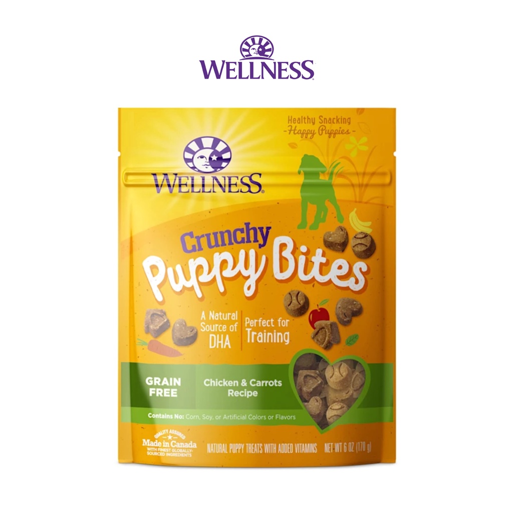 Wellness Crunchy Puppy Bites Chicken & Carrots Recipe (170g) Shopee