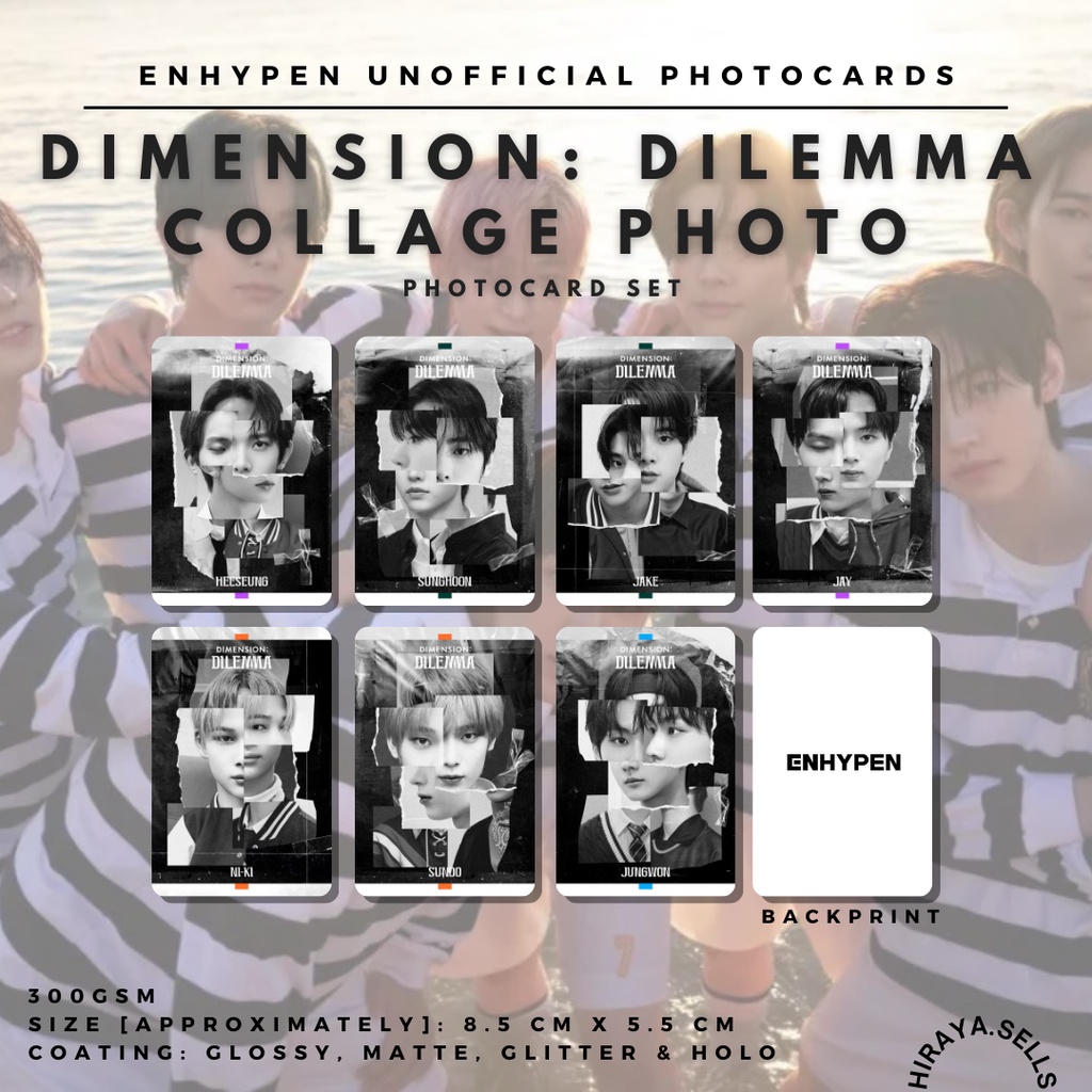 ENHYPEN Dimension Dilemma Collage Photo (fr. Instagram) Shopee