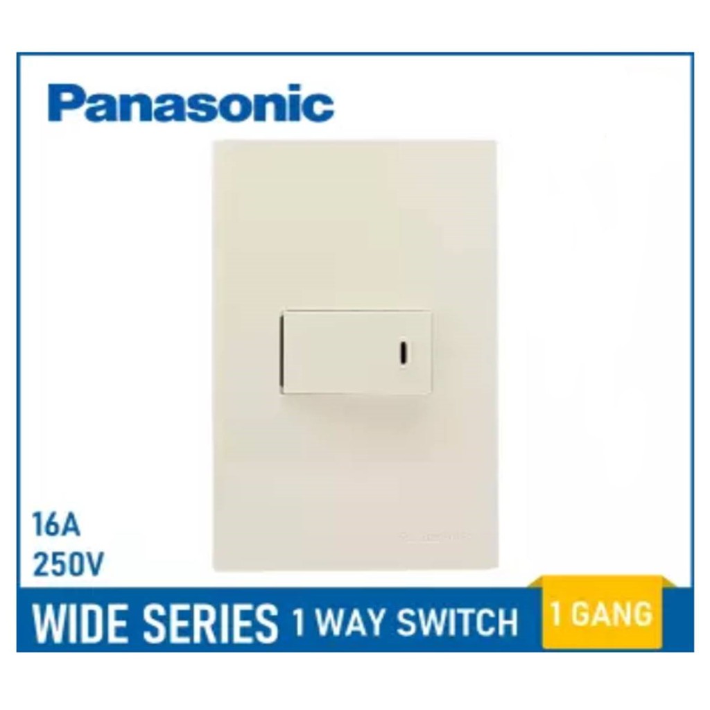 PANASONIC 1 GANG SWITCH WIDE SERIES Shopee Philippines