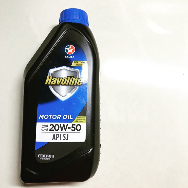 Caltex Havoline Motor Oil SAE 20W50 API SJ (1 Liter) Shopee Philippines