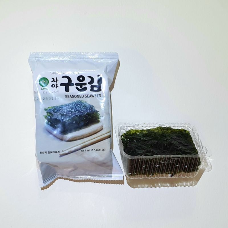JAYA SEASONED NORI SEAWEED 4g x 16 pcs Oppa Korean Mart Rizal