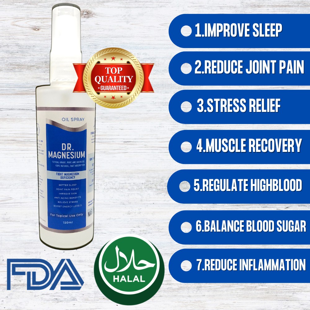 ⚡Doctor Magnesium Oil Spray 150ml for Insomnia/Pain Relief/Stress