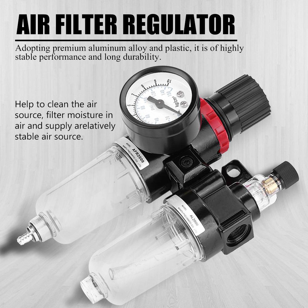 Pneumatic Air Pressure Filter Regulator Lubricator Moisture Shopee