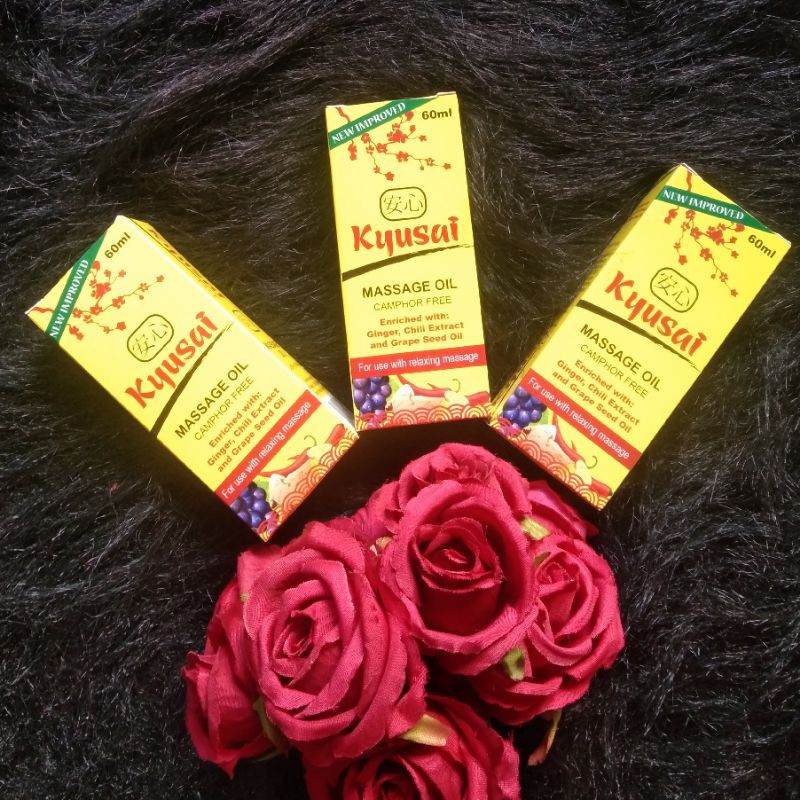 kyusai MASSAGE OIL(cwmphor free) Shopee Philippines