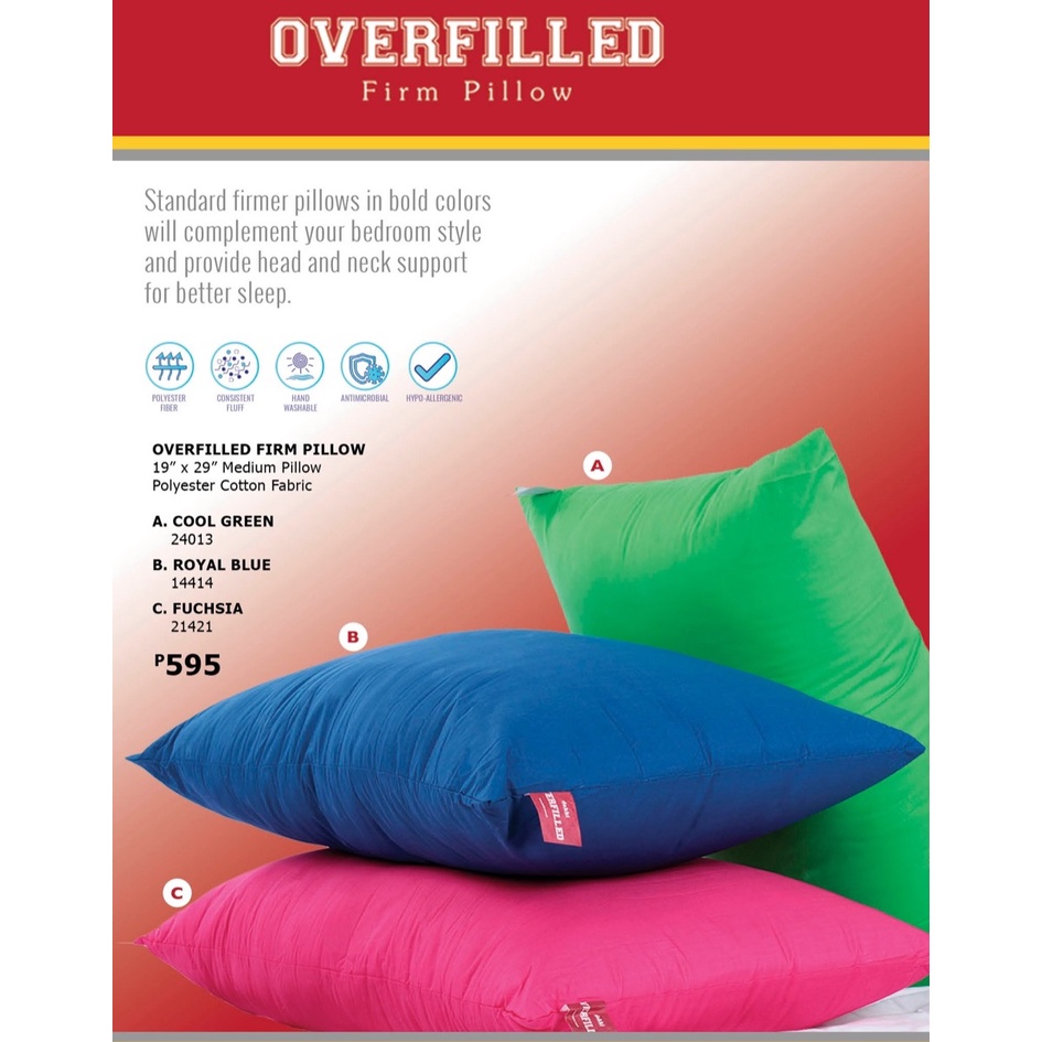 DAKKI ESSENTIALS OVERFILLED PILLOW 19"x29" Shopee Philippines