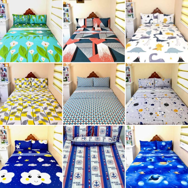Bedsheet sets single size (Canadian Cotton) Shopee Philippines