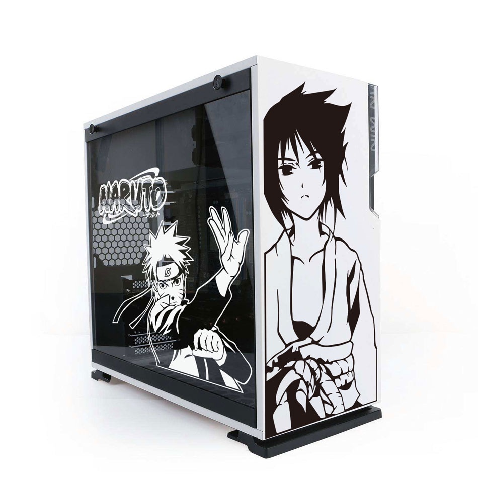 Uzumaki Anime Stickers for PC Case Cartoon Decor Decal for ATX Mid