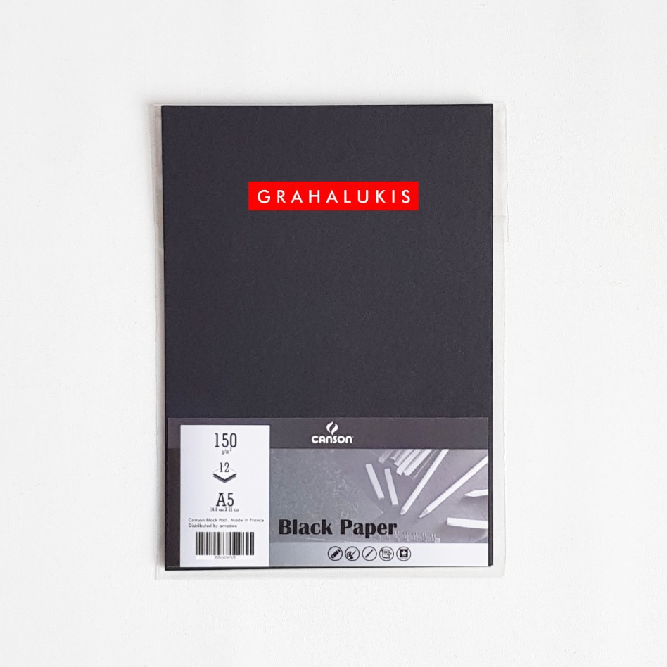 A5 Black Drawing Paper 12 Sheets for Arts Shopee Philippines