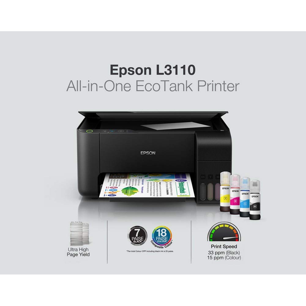 Epson EcoTank L3110 AllinOne Ink Tank Printer Shopee Philippines