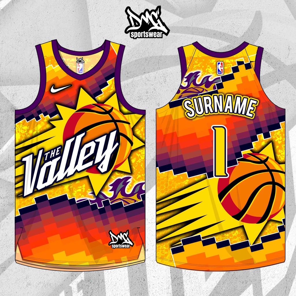 PBA Jersey Basketball The Valley Suns Artistic Concept Full Sublimation