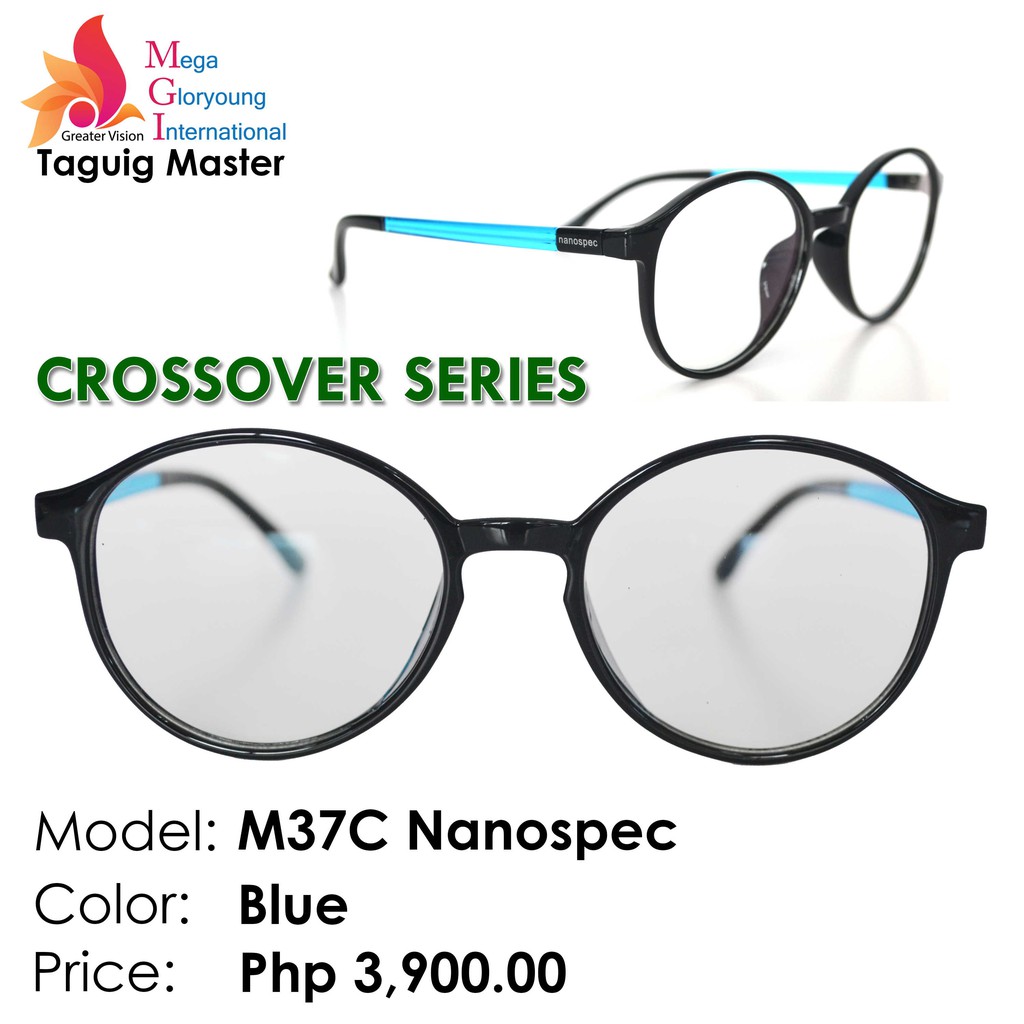 Medical Eyeglasses 37C Nanospec Crossover Series (Blue) Shopee