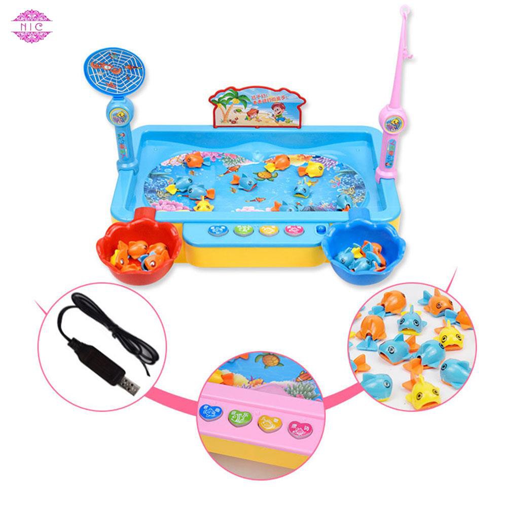 【COD】 Hunting Ducks Game Fishing Toys Fishing Game Angling Electric Toy