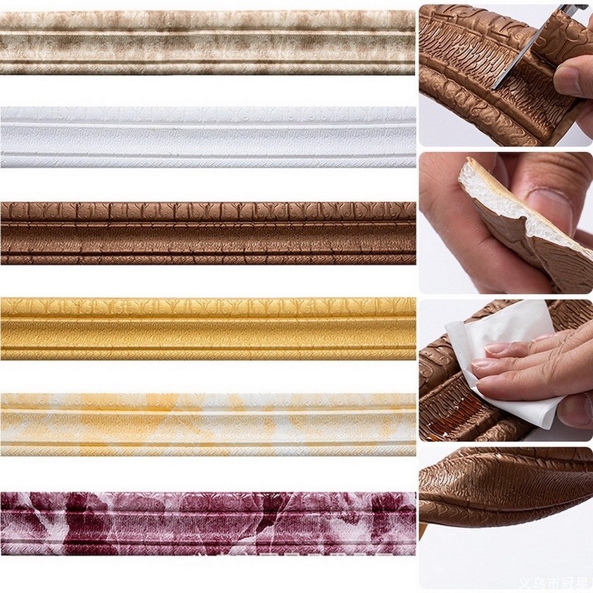 Wall Trim Line Skirting Border 3D Selfadhesive Skirting waist line