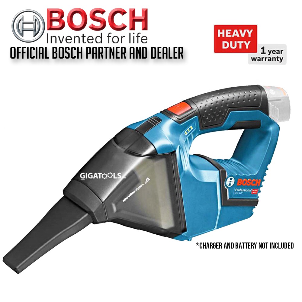 Bosch GAS 12 VLI Professional Heavy Duty Cordless Vacuum Cleaner