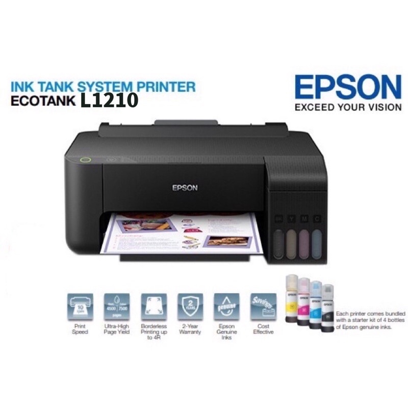 Epson EcoTank L1210 Ink Tank Printer Shopee Philippines