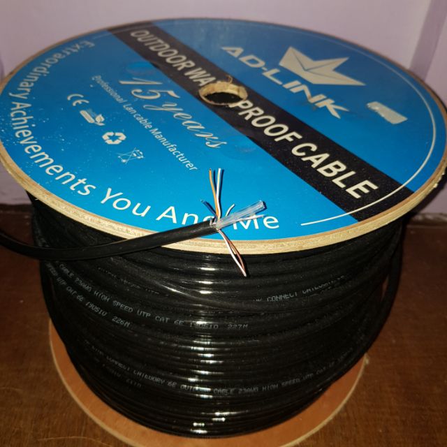 ADLink Cat6 / Cat6e Outdoor UTP Cable (14pesos per meter) Shopee Philippines