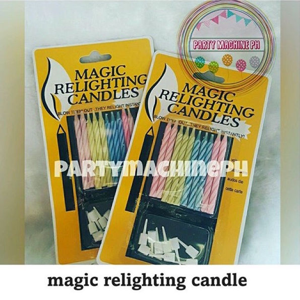 Magic Relighting Candle / Relighting Birthday Candle Shopee Philippines