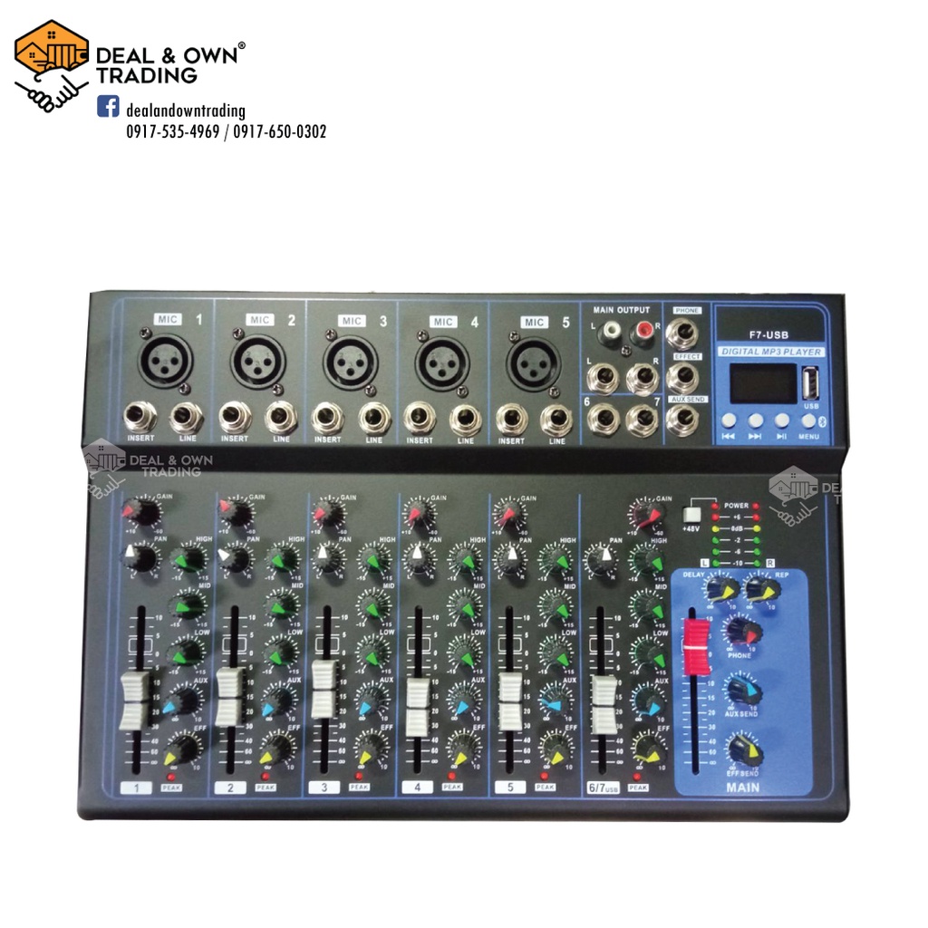 Yamaha F7USB 7channel Mixing Console with AUX Paths Processor