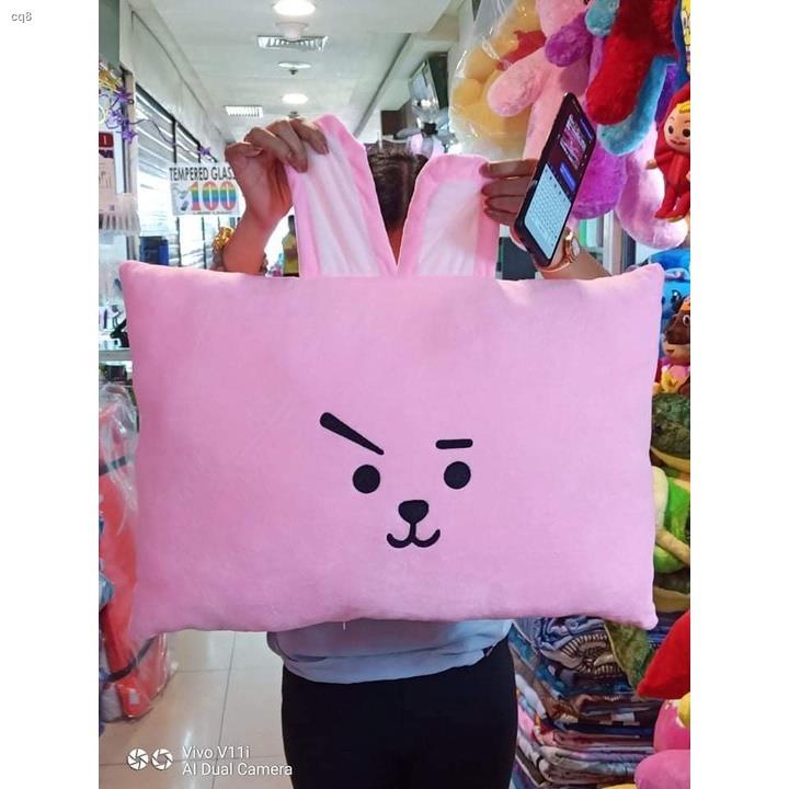 BT21 BTS Plushpillow face rectangle shape pillow TATA cooky chimmy