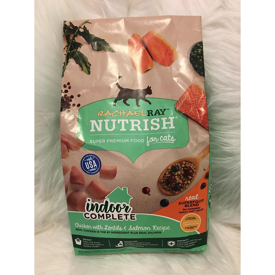 Rachael Ray Nutrish Indoor Complete Natural Dry Cat Food, Chicken With