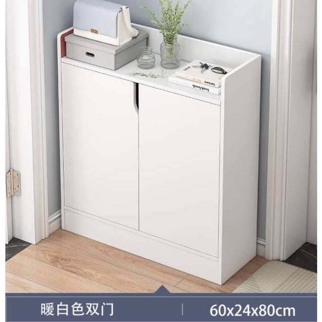 White Nordic Laminated MDF Wood with Doors Shopee Philippines