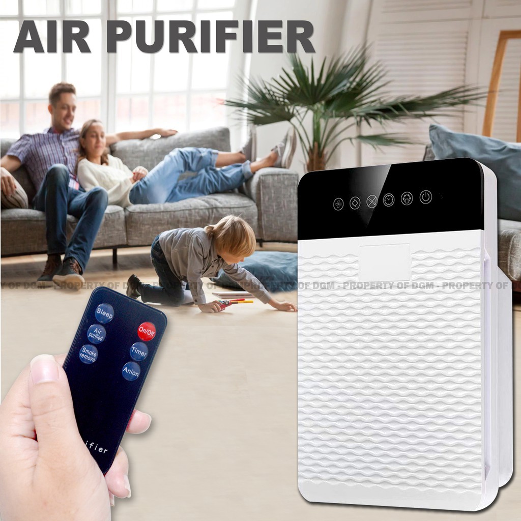 Portable Air Purifier With Remote Control and Timer, HEPA Filter Air