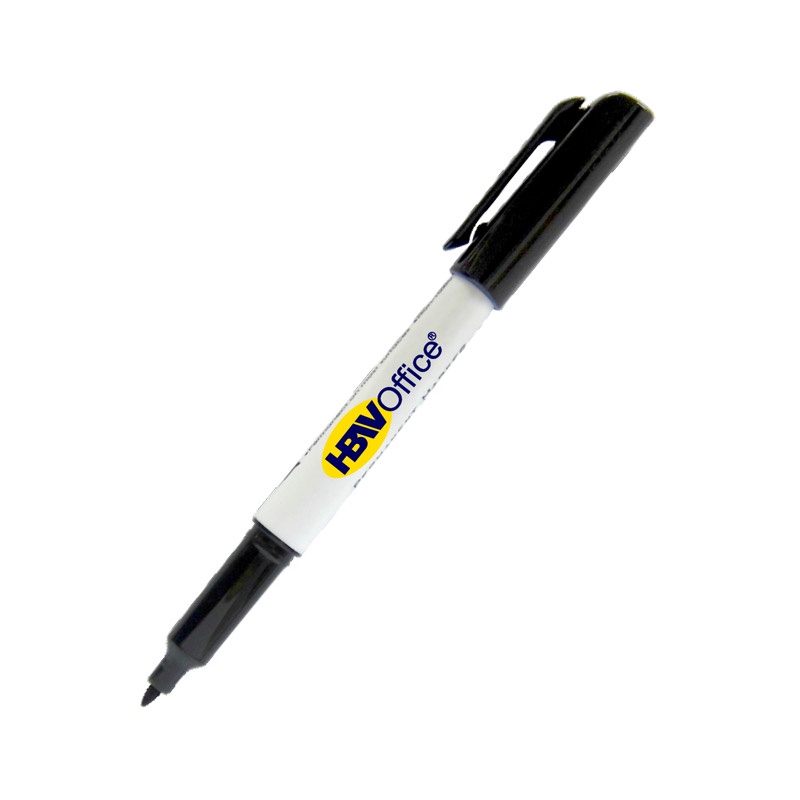 HBW Office Permanent Marker (by 12s) Black, No. 600, Fine Point (1mm