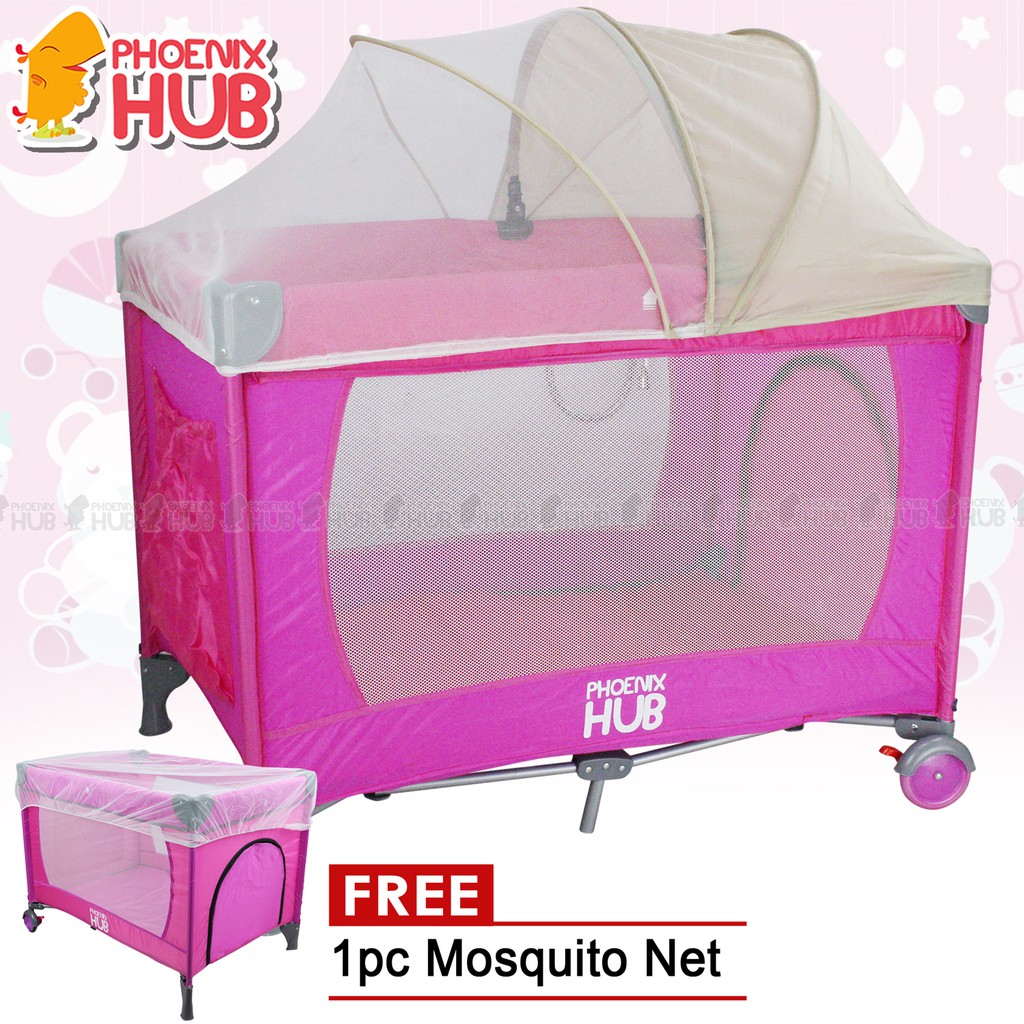 Phoenix Hub Baby Crib Nursery Playpen Portable and Play Yard with