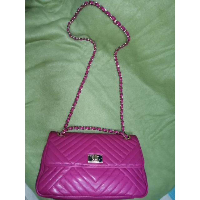 Sisley Chain sling two way bag (Chevron) Shopee Philippines