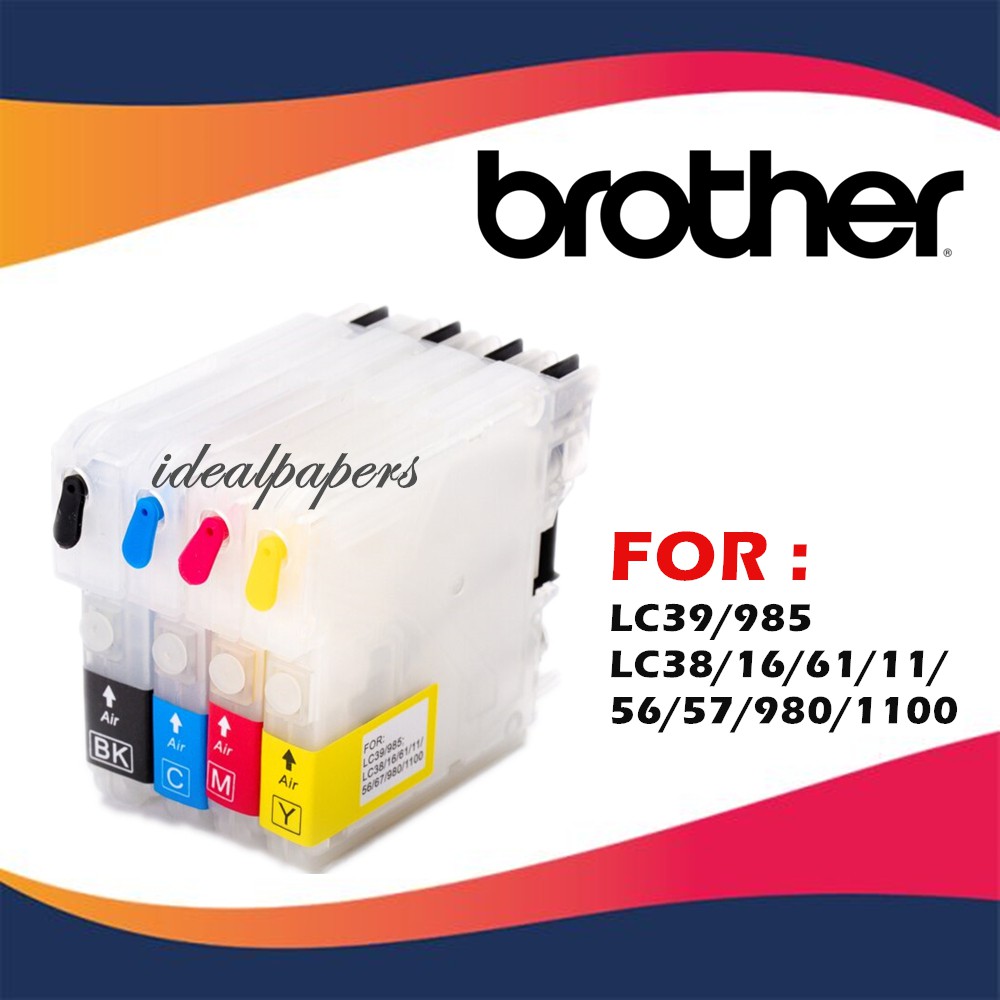 Empty Refillable ink cartridge LC39 LC60 LC38 for Brother DCPJ515W MFC