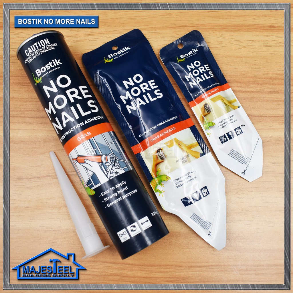 Original Bostik No More Nails 100g, 30g, 320g Adhesives / Liquid Nail