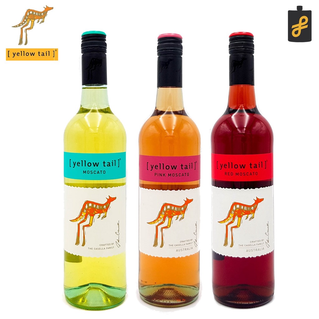 Yellow Tail Moscato Wine Bundle 750mL Red Pink White Christmas Bundle