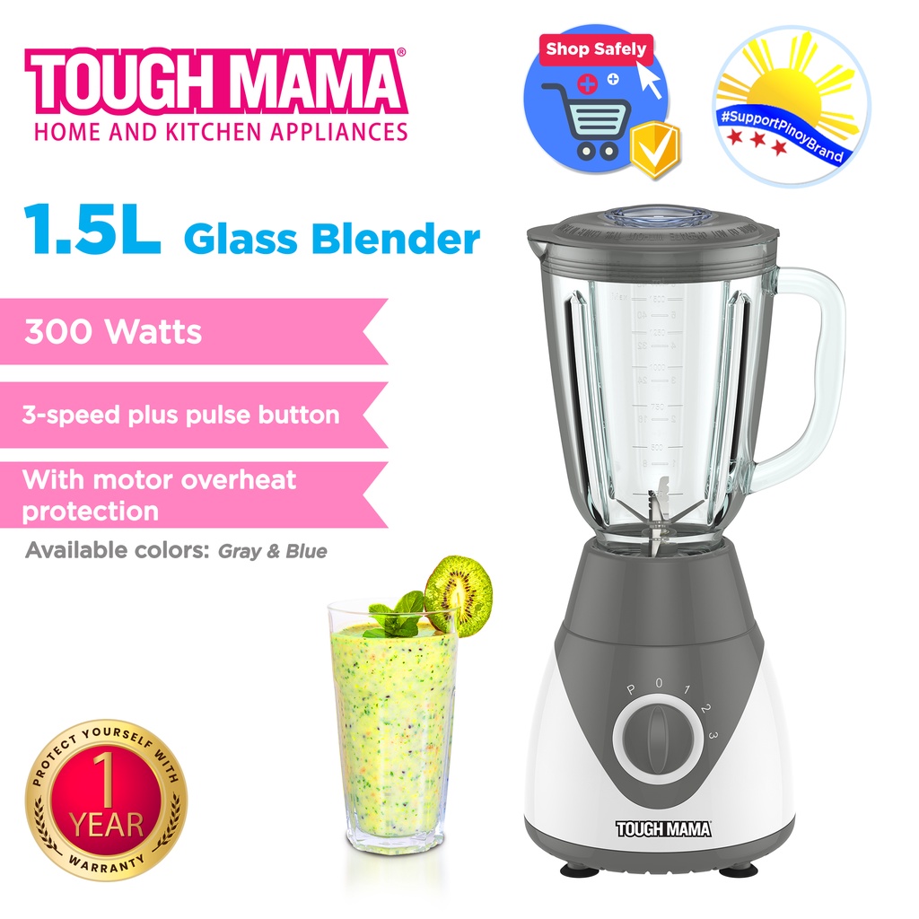 Tough Mama NTMBG4 Glass Blender GRAY Shopee Philippines